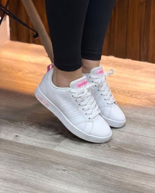 ADIDAS NEO DAMA BLANCO ROSADO