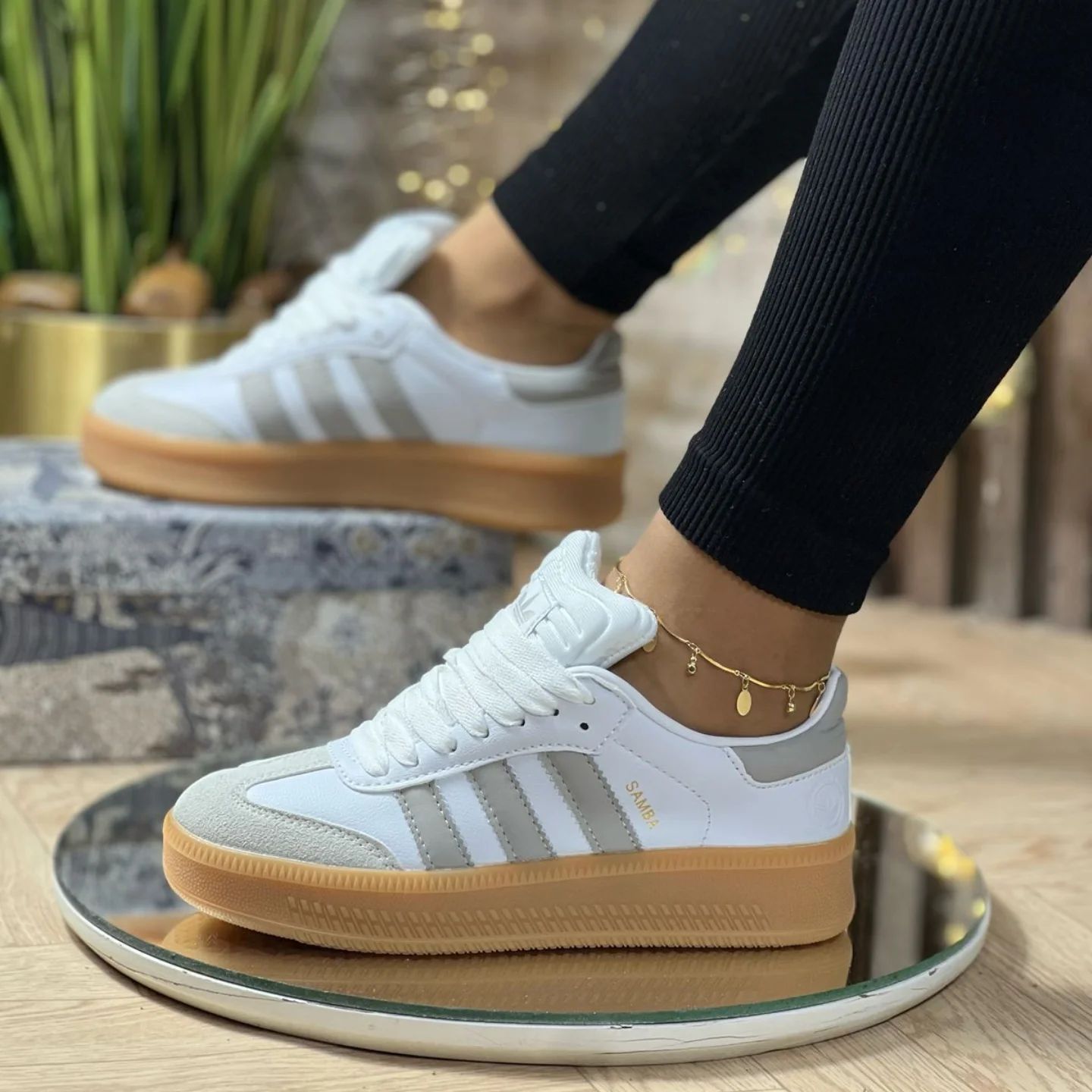 ADIDAS SAMBA BLANCO GRIS