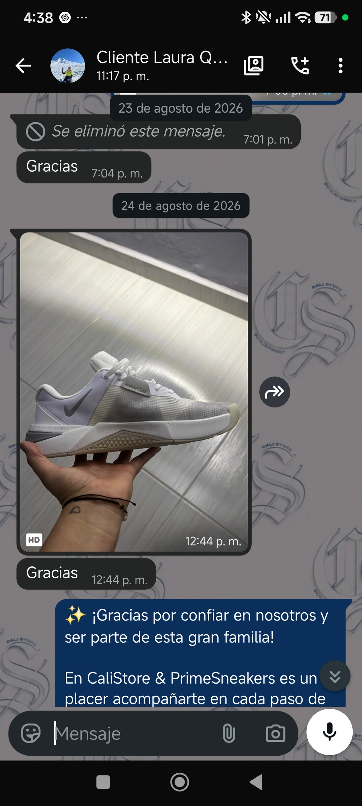 Cliente satisfecho