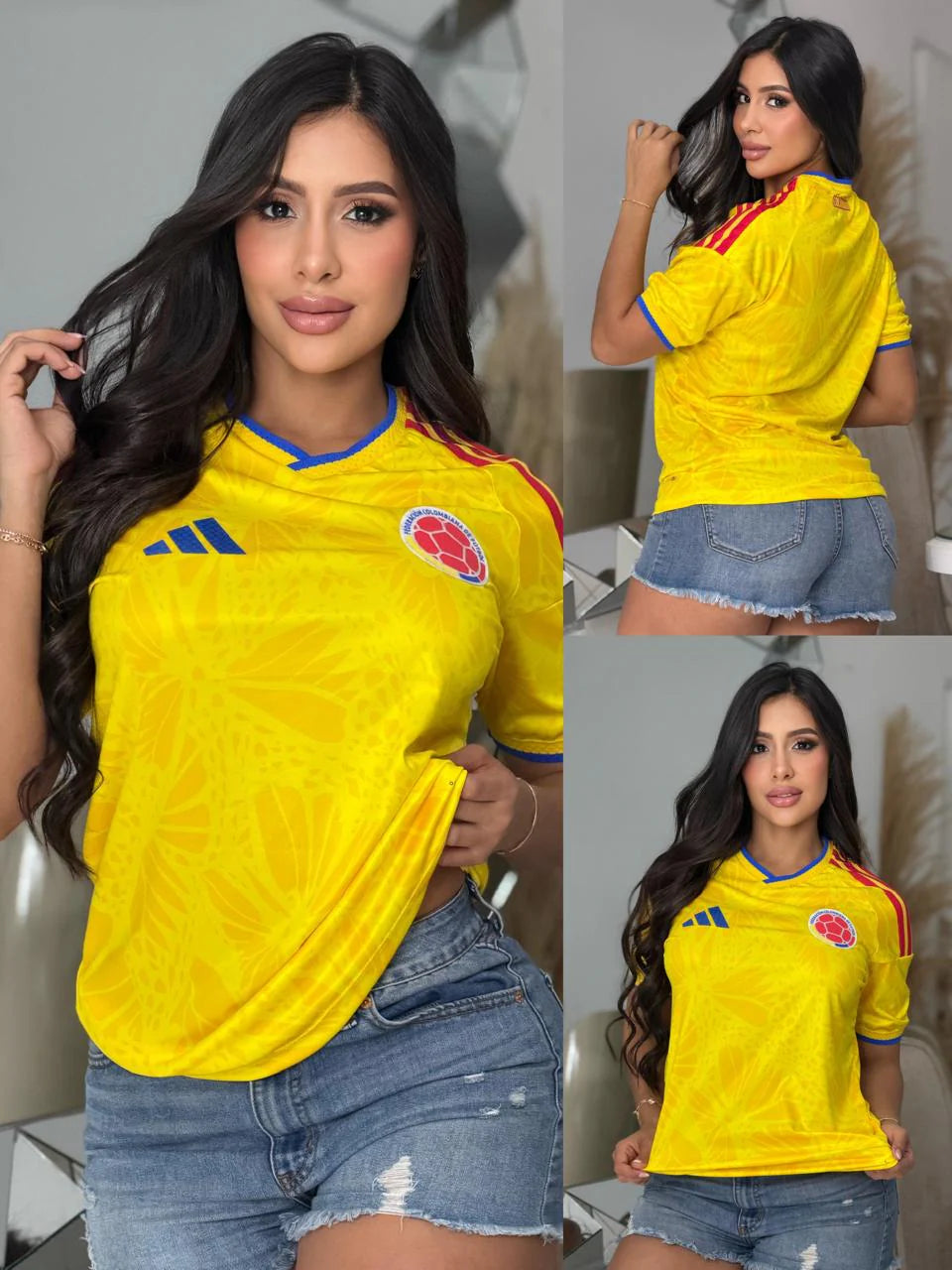 CAMISETA SELECCION COLOMBIA HOMBRE Y DAMA