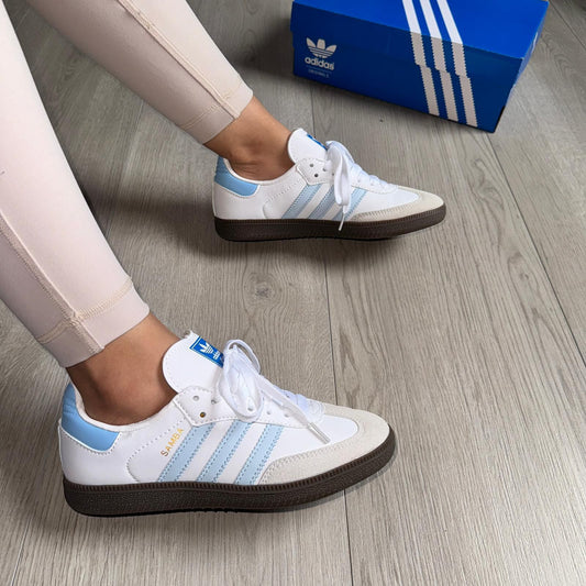 ADIDAS SAMBA BLANCO AZUL