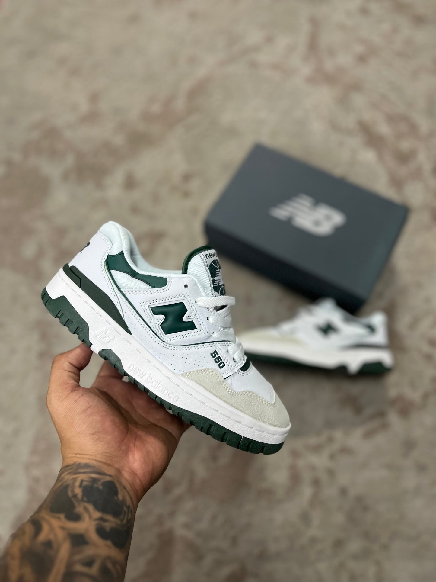 New Balance 550 Verde | Hombre y Dama