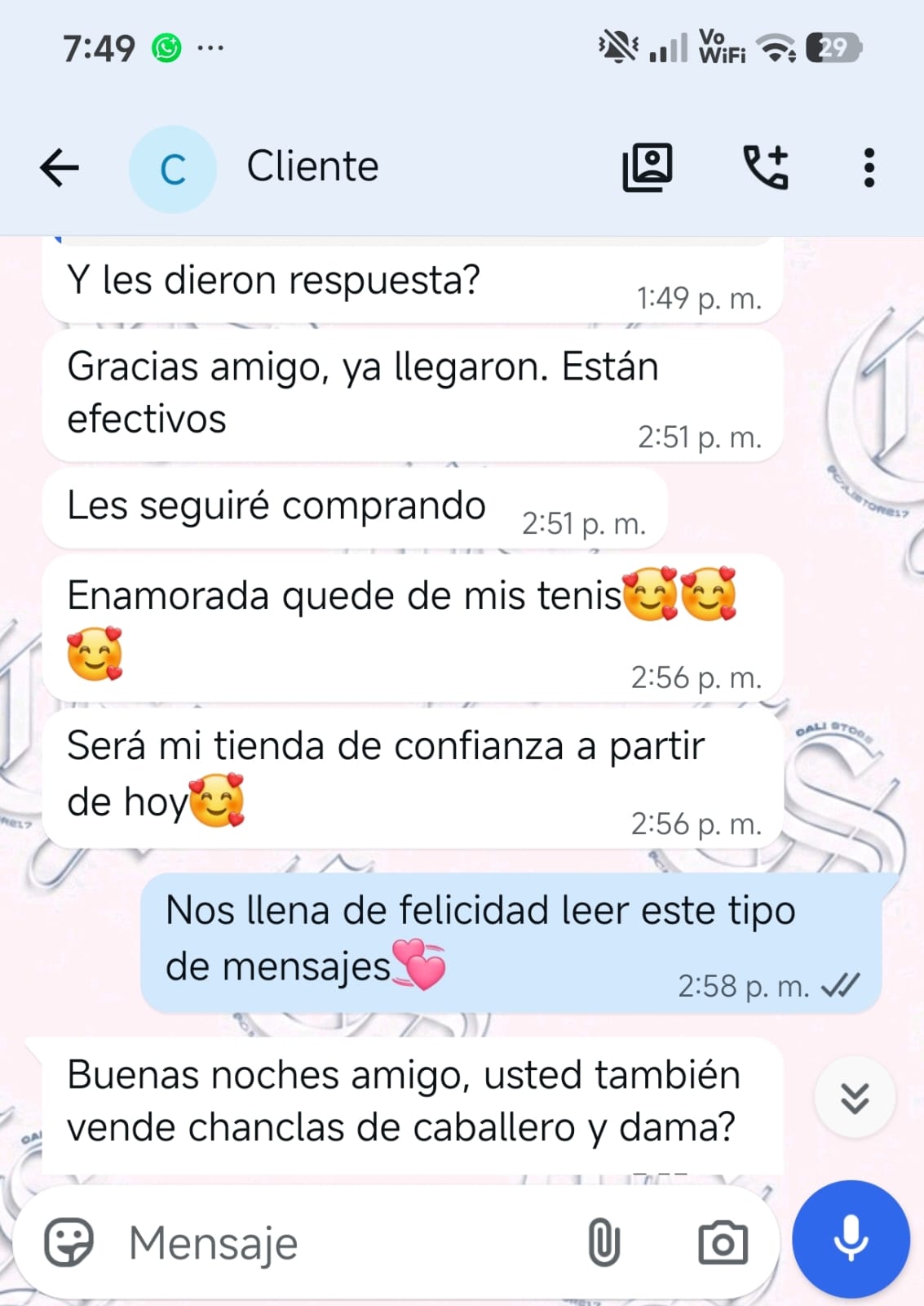 Cliente satisfecho