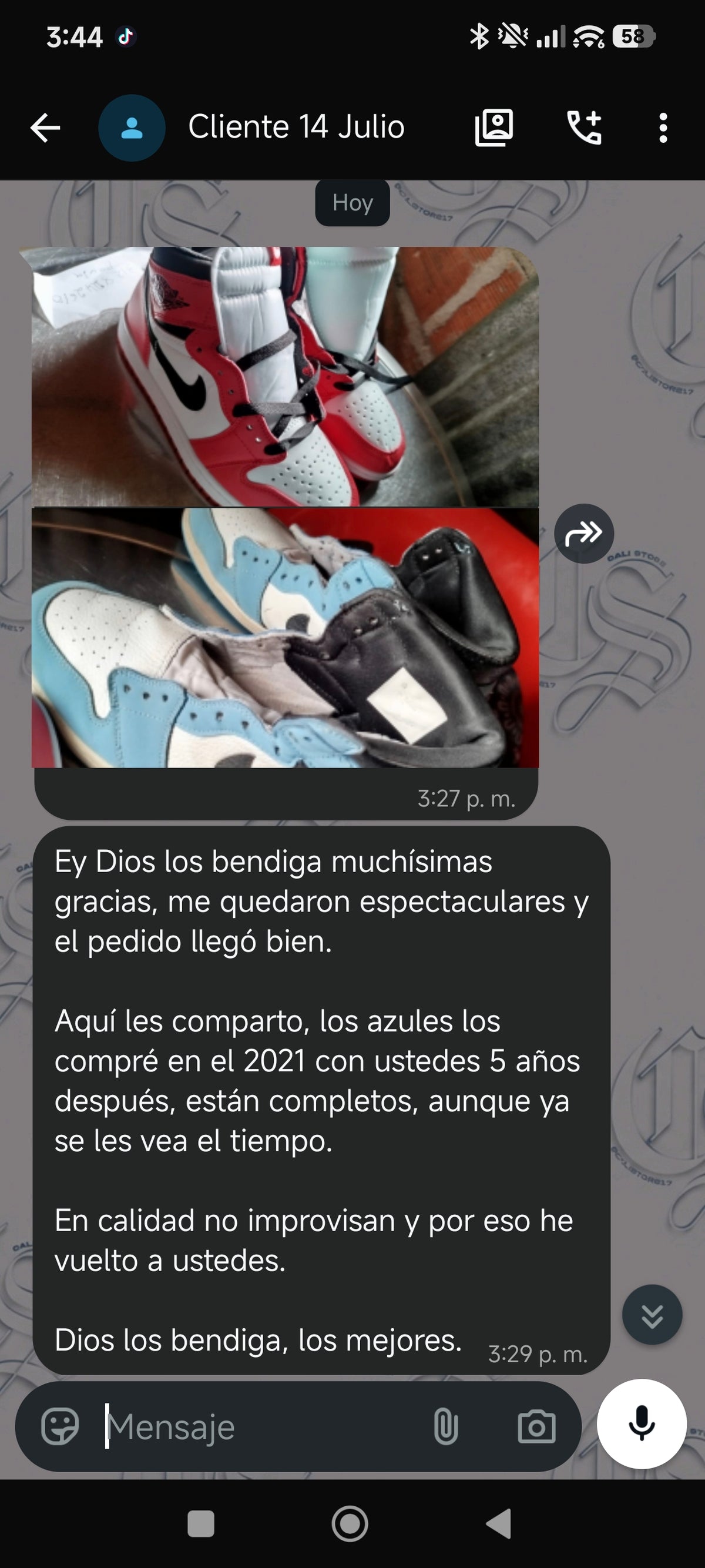 Cliente satisfecho