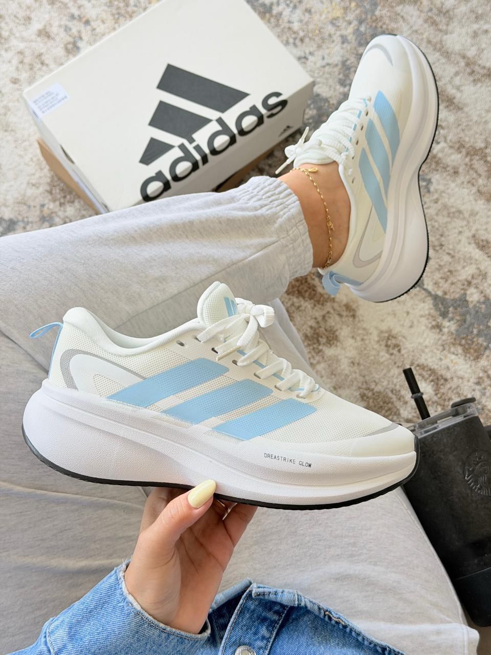 ADIDAS BOUNCE BLANCA AZUL