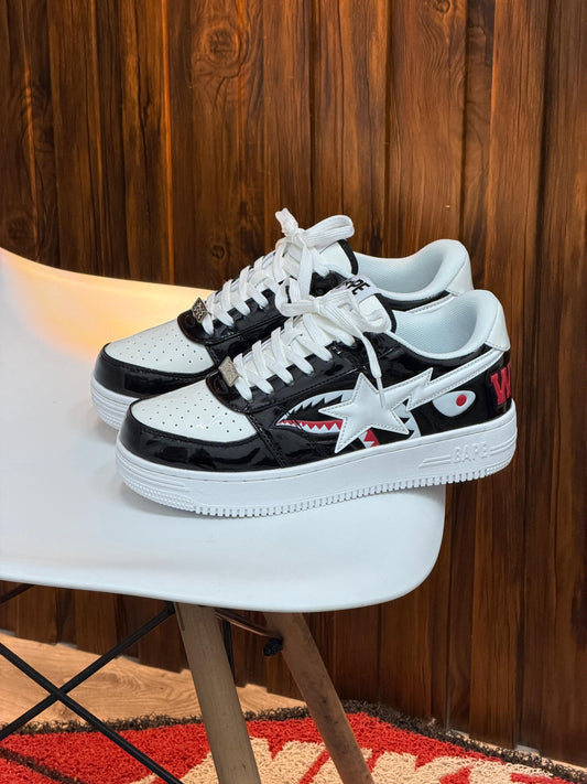 BAPE STA BLANCO NEGRO